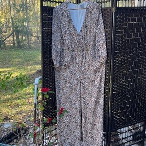 Animal print jumpsuit by Chico inner lining for those chilly nights